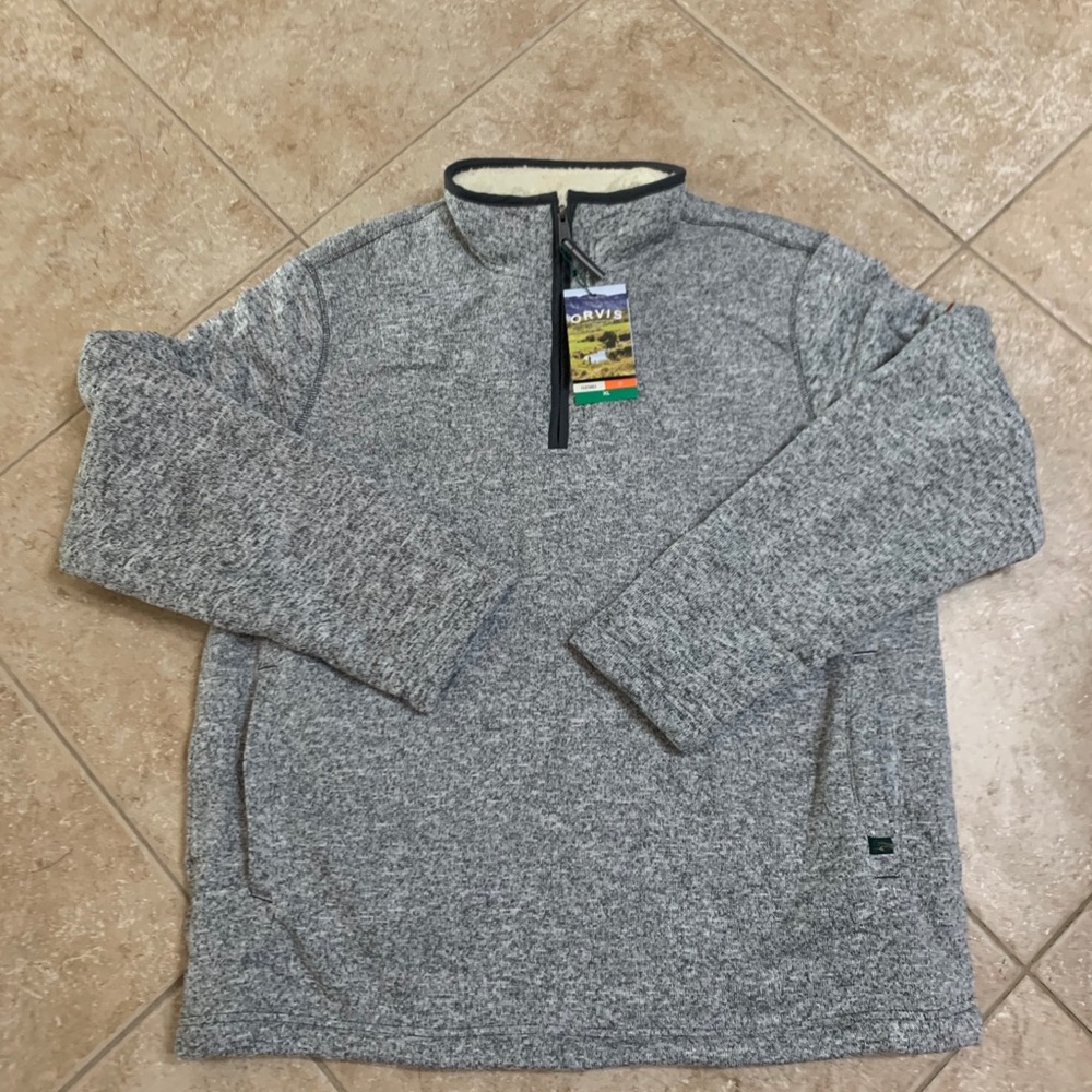 Men’s XL Orvis 1/4 Zip Sherpa Lined Pullover